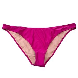 NWT J Crew Heritage 1989 High Leg Bikini Bottom Radiant Fuchsia Size 3X …